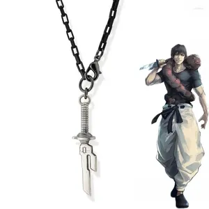 Pendentif Colliers Anime Jujutsu Kaisen Fushiguro Toji Cosplay Collier Unisexe Épée Lance De Tianri Couteau Ras Du Cou Bijoux Accessoires Cadeaux