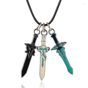 Collares colgantes Anime Sword Art Collar en línea Juego Mismo diseño Joyería de esmalte de alta calidad al por mayor 20 unids / lote