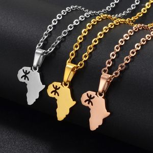 Pendentif Colliers Anniyo 1.5cm Mini Afrique Berbères Symbole En Acier Inoxydable Africain Berbère Kabyle Style Amazigh Bijoux # 322001