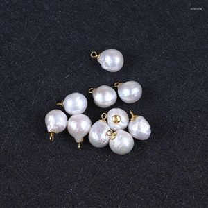 Colliers pendentifs Anti-ternissement E-revêtement Bail 18k plaqué or 925 Sterling Silver 10-11mm Pearl Drop Necklace