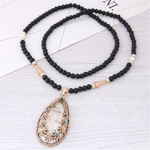 Colliers pendentifs Arrivée Bohemian Bohemian Artificiel Gemstone Collier Choker Jewelry Gift Wholesale Drop