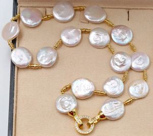 Pendant Necklaces BaroqueOnly forme spéciale naturel Style baroque pièce de monnaie collier de perles blanches pull chaîne/Bracelet/tour de cou boucle d'éclairage NE231118