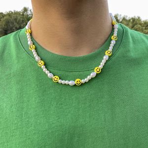 Pendentif Colliers Boho fait à la main perlé collier de perles chaîne de clavicule mode collier de perles d'imitation pour hommes femmes 20223 bijoux coréens Z0321