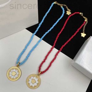 Colliers pendentifs Designer Designer Vintage Mens Womens Collier commence la marque Double Lette Trendy Golden For Women Jewelry Designers Gifts W3BS