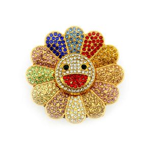 Pendentif Colliers Boucles d'oreilles Collier Wanghong Murakami Shanglong's même boîtier rotatif coloré diamant tournesol rotatif téléphone portable accessoires de bricolage