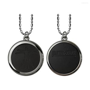 Colliers pendentifs Est Design Collier de protection anti-EMF - Pierre de lave Énergie quantique Collier de santé spirituelle Bijoux pour hommes femmes