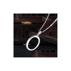 Colliers pendants Fine Sier 925 Sterling Semi Mount pour OVAL CABOCHON AMBER AGATE OPAL BIJOURS PASS