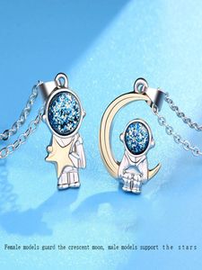 Colliers pendentifs Friends frères et sœurs Collier en métal Contact ensemble High Jewelry Gift 2 Pieces / Set