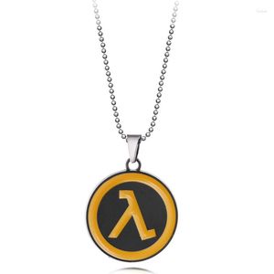 Collares colgantes Half-Life Alyx Collar Cadena de metal Juego Gargantilla Joyería de moda para hombres Regalos