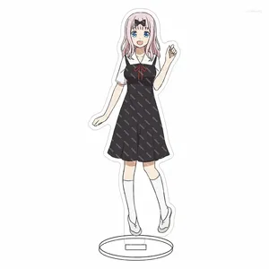 Kaguya-sama: Love Is War Acrylique Stand Figure Modèle Support de plaque Topper Anime Tensai Tachi No Renai Zunousen Miyuki Chika