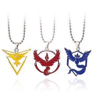 Collares pendientes Metal joyería de moda collar Anime equipo Valor Mystic Instinct Logo cadena de cuentas para Fans fiesta regalo genial