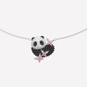 Pendentif Colliers Panda Papillon Collier Femmes Simple Style Chinois Accessoires Lady Polyvalent Mignon 2024 Cadeaux De L'année De La Mode