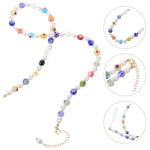 Collares colgantes Collar de perlas Perlas de imitación Mujeres con cuentas para vintage Para Mujer Cuentas de vidrio Cadena de joyería