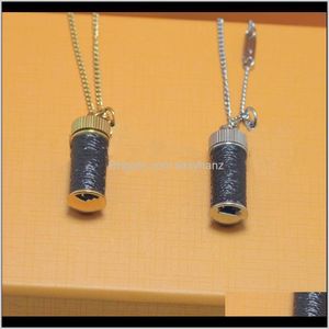 Collares pendientes Colgantes Entrega directa 2021 Venta por botella Pareja de calidad superior 2 colores Collar largo dorado Suministro de joyería de moda Quién