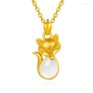 Pendentif Colliers Personnalisé Plaqué Or Sable 24K Incrustation Simulation Et Tian Bi Jade Médaillon Blanc Femme