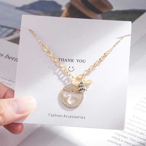 Pendentif Colliers S925 Sterling Argent Clavicule Chaîne Abeille Sauvage Collier Populaire Insecte Personnalité Bijoux Usine Direct SalesL230315