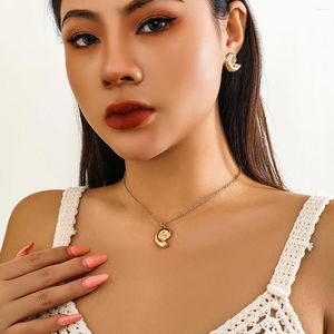 Collares colgantes Cadenas simples con collar de concha de mar para mujeres Accesorios de playa de verano en el cuello 2023 Joyería de moda Regalos femeninos