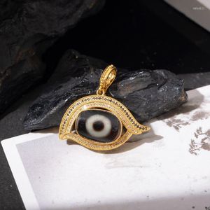Pendentif Colliers SR Tibet Tianzhu Incrusté Phoenix Eye Exquis Et Polyvalent Rétro Haute Qualité Moyen Style Art Ancien