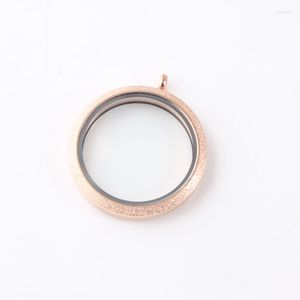 Pendentif Colliers Médaillon Étanche En Acier Inoxydable 20mm 25mm 30mm 34mm 38mm Twist Rosegold Plaine Flottant Pour La Fabrication De Bijoux Diy