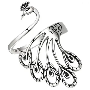 Collares pendientes Hilo de plata esterlina Crocheting Mujer Vintage Abierto Ajustable Mujer