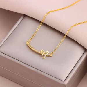 Pendentif Colliers Doux Mignon Sourire Bouche Pour Femmes Femelle En Acier Inoxydable Clavicule Chaîne Bijoux Filles Cadeau De Fête En Gros