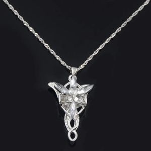 Pendentif Colliers Le Collier Elf Princesse Arwen Twilight Star Cristal pour Femmes Ras Du Cou Bijoux Cadeau 231005