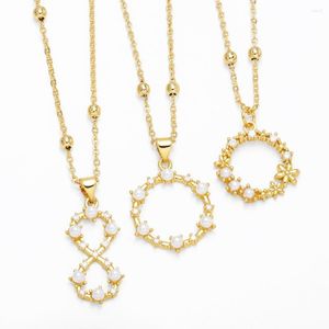 Pendentif Colliers VYIDOU Printemps Esprit Haute Qualité Simple Géométrique Perle Fleur Collier Femme Niche Conception Bijoux En Gros