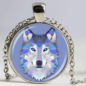 Pendentif Colliers En Gros Verre Dôme Mode Cabochon Loup Collier Art Photo Vintage Handamde Bijoux Cadeau