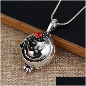 Collares colgantes Venta al por mayor The Vampire Diaries Collar Elena Gilbert Vintage Moda Vervain Verbena P O Locket Joyería para hombres Wo Dhirz