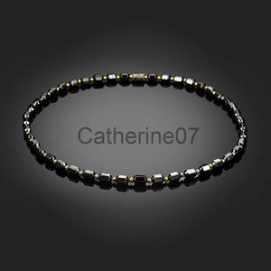 Collares pendientes Mujeres Negro Collar Magnético Cuentas Hematita Piedra Terapia Adelgazamiento Cuidado de la Salud Collar de Pérdida de Peso Para Hombres Mujeres ML J230725