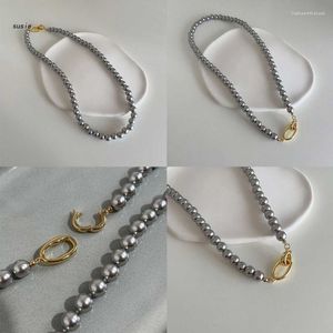 Collares colgantes x7ya perla joya de gargantilla vinculada joyería de material ABS regalo para mujeres