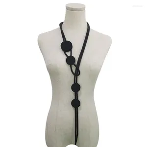 Colliers pendants ydydbz Taille réglable Long mousse Collier en caoutchouc accessoires