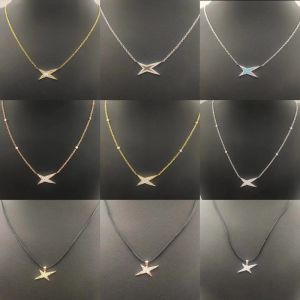 Pendentifs 2023 nouvelles femmes collier motif étoile 925 pendentif en argent Sterling cadeau de saint valentin cadeau d'anniversaire livraison gratuite