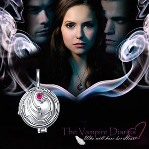 Pendentifs Film The Vampire Diaries Elena Vervain 925 pur argent médaillon collier pendentif Cosplay bijoux femmes pull cadeau de noël