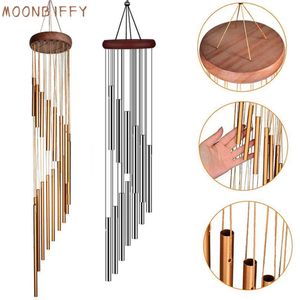 Pendants Musical Wind Chime 12 Tubes Pipe Wind Chimes Bells Decor Gold silver For Living Bedroom Dining Coffee Shop Wind Chimes Tubes