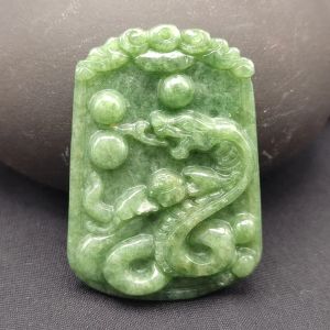 Colgantes Piedra de jade de jadeíta natural 12 Colgante de animal del zodíaco chino Rata Buey Tigre Conejo Dragón Serpiente Caballo Cabra Mono Gallo Perro Cerdo