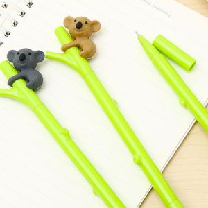 Bolígrafos 24 piezas/paquete novedoso japonés kawaii koala gel animal gel bolígrafo divertido