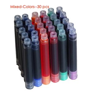 Bolígrafos 30pcs Jinhao Fountain Pen Ink Cartridges Classic Black / Blue / Mixed Color estándar para Jinhao Duke Baoer Fuliwen Pen, etc.