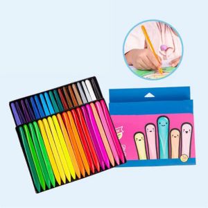 Stylos 36 couleurs crayons triangulaires crayons de coloriage triangulaire crayon pour les élèves enfants