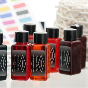 Stylos britannique d'origine diamine couleurs encre série rouge Fountain Penter stylo teinteur encre type non carbone 30 ml dragon rouge manaco pavot