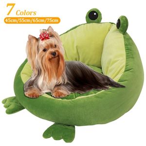 Plumas cama para perros grandes y pequeños, casa para perros y gatos, estera de terciopelo de cristal con forma bonita, sofá, casa para dormir cálida para perros y gatos, triangulación de envíos