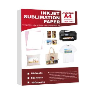 Papel de sublimación Papel de transferencia de calor A4 A3 para cualquier impresora de inyección de tinta de hierro canon Epson HP con tinta de sublimación para camisa de taza