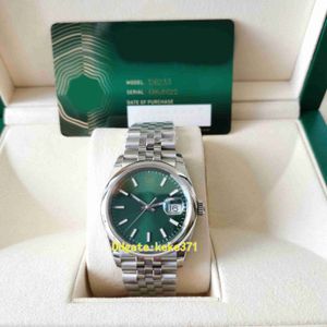 Qualité parfaite EWF 126200 36mm Miss femme montres cadran vert menthe en acier inoxydable 904L saphir jubilé bracelet montres mécaniques automatiques pour dames