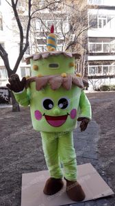 Costume de mascotte de gâteau d'anniversaire, tenue de fête fantaisie d'halloween et de noël, tenue de personnage de dessin animé, tenue de carnaval unisexe pour adultes