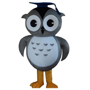 Performance Costume de mascotte de hibou bleu Halloween Noël Fantaisie Fête Personnage de dessin animé Costume Adulte Femmes Hommes Robe Animal Carnaval Unisexe Adultes