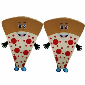 Costumes de mascotte de pizza de nourriture de performance Halloween robe de soirée fantaisie dessin animé aliments savoureux personnage carnaval Noël Pâques publicité tenue de costume de fête d'anniversaire