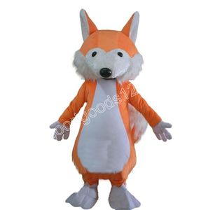 Rendimiento Super Cute Bright Fox Mascot Disfraces Halloween Fancy Party Dress Personaje de dibujos animados Carnival Navidad Pascua Publicidad Fiesta de cumpleaños Disfraz