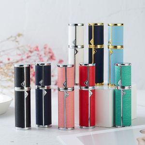 Perfume Bottle 5ml Leather Perfume Bottle Refillable Perfume Atomizer For Travel Spray Bottle With Ultral Fine Mist Fragrance Container 230717