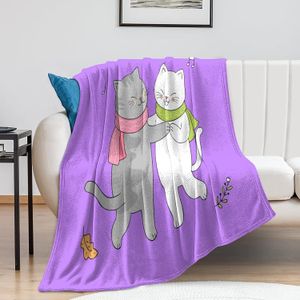 Personnaliser la flanelle couverture des couvertures douces de design art drôle chat art art musical jet pour le bureau à domicile traval voiture dortoir chambres climatisées