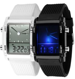 Personnalité LCD Electronics Wrist Watch Originalité LED WRIG WORTH SILIC GEL Numéro Show-Grow Watch7252642